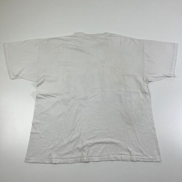 Vintage Fila 90’s shirt Basketball Distressed Single Stitch White sz XL - Picture 10 of 12